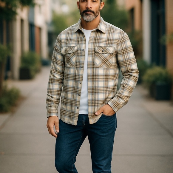 O’Neill Men’s Fleece Plaid Long-sleeve Shirt New Without Tags Size Small - Picture 2 of 7